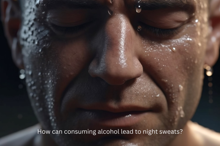 How can consuming alcohol lead to night sweats?