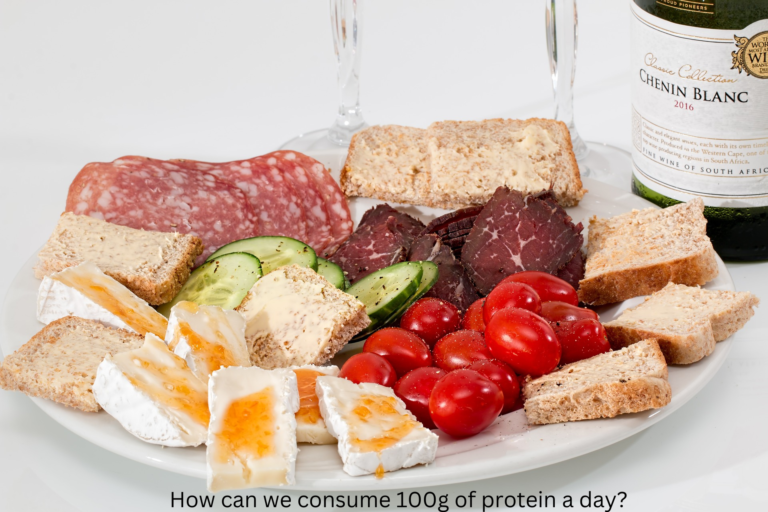 How can we consume 100g of protein a day?